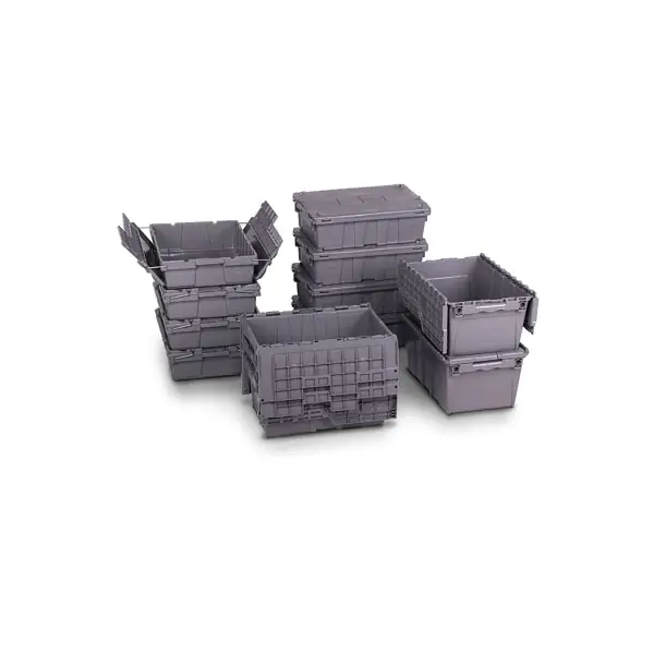 N1021299 MAILROOM SORTING TOTES WITH HINGED LIDS 26.9 x 14.7 x 12.1