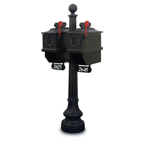 1812 Port Angeles 65 in. Plastic Mailbox with Post 1812 Port Angeles 65 in. Plastic Mailbox with Post