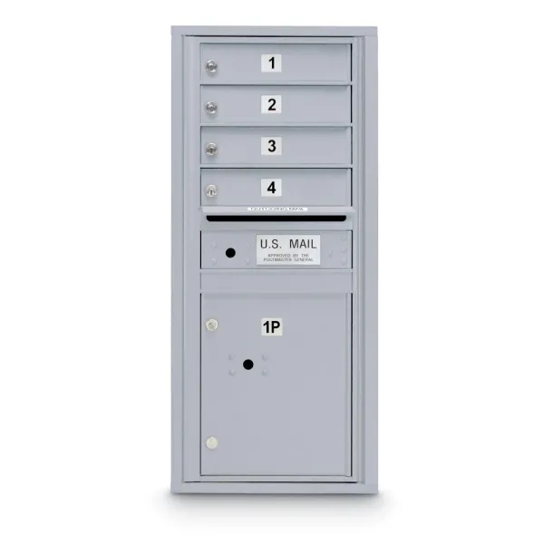N1029442 - 4 Door Standard 4C Mailbox with (1) Parcel Locker