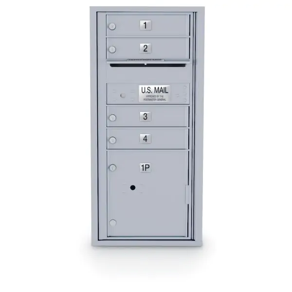 N1033998 - 4 Door Standard 4C Mailbox with 1 Parcel Door