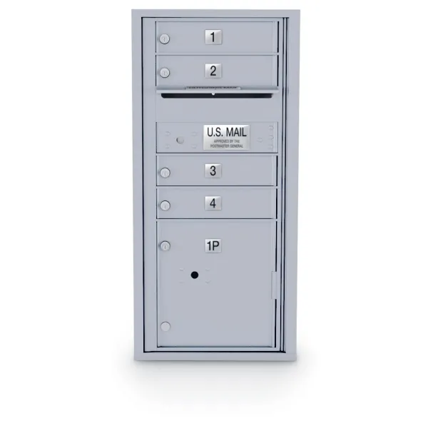 N1033998 - 4 Door Standard 4C Mailbox with 1 Parcel Door