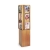 Wood and Acrylic Magazine/Pamphlet Combination Rotating Rack