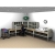 Compact L-Shaped Literature and Mailroom Sorting Station with Literature and Mail Processing Table