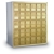 Rear Loading Solid Brass Mailboxes, 30 Door, Private Use