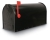 MEDIUM RURAL MAILBOXES (RIBBED), BLACK, N1004697
