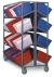 MAIL SORTING, TRANSPORTING, 6 Shelf Piggy Back Tote Rack,24 Tote N1005355