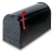 LARGE RURAL DELIVERY MAILBOXES (RIBBED), BLACK, N1007259