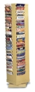 Lobby, Retail 92 Pocket Rotary Literature Racks Black, Tax Forms, N1017642