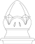 Acron Finial for Street Sign Posts/Poles, 3