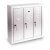 3-Door Surface Mount Vertical Mailbox
