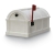 White Sunset Pointe Rural Mailbox