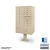 16 Door F Spec Cluster Box Unit with Pedestal (Sandstone)