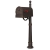 Savannah Curbside Mailbox with Ashland Decorative Mailbox Post