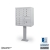 12-Door F-Spec Cluster Box Unit with Pedestal (Grey)