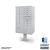 16 Door F Spec Cluster Box Unit with Pedestal (Grey)