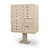 12-Door F-Spec Cluster Box Unit with Short Pedestal