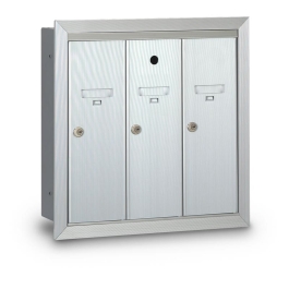 N1021222 - 3-Door Recessed Vertical Mailbox