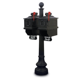 1812 Port Angeles 65 in. Plastic Mailbox with Post 1812 Port Angeles 65 in. Plastic Mailbox with Post