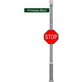 N1020451 - Street Sign Posts/Poles, 10 Foot, 3