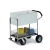 Deluxe Solid Medium Metal Cart with Locking Top and Cushioned Ergo Handle
