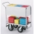 Long Solid Metal Literature/Mail Cart with 8