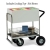 Medium Solid Metal Cart With Locking Top and Cushion Grip