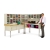Standard L-Shaped Literature andMail Center System with Letter Depth Pockets