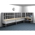 L-Shaped Literature/Mailroom furniture Center with 128 12