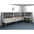 L shaped Mailroom furniture for your Mail Center with 128 Adjustable 15