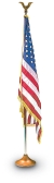 U.S./AMERICAN FLAG SETS, INDOOR 3'X5' NYLON, N1000423