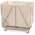 MAILROOM,SORTING,10 BUSHEL PERMANENT LINED CANVAS BASKET WITH CASTERS N1014980
