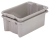 MAILROOM SORTING, NEST AND STACK BINS/TOTES;24 X 14 X 8, GREY N1021295