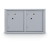 Standard 4C Mailbox with (2 Horizontal) Parcel Lockers - Additional Colors Available